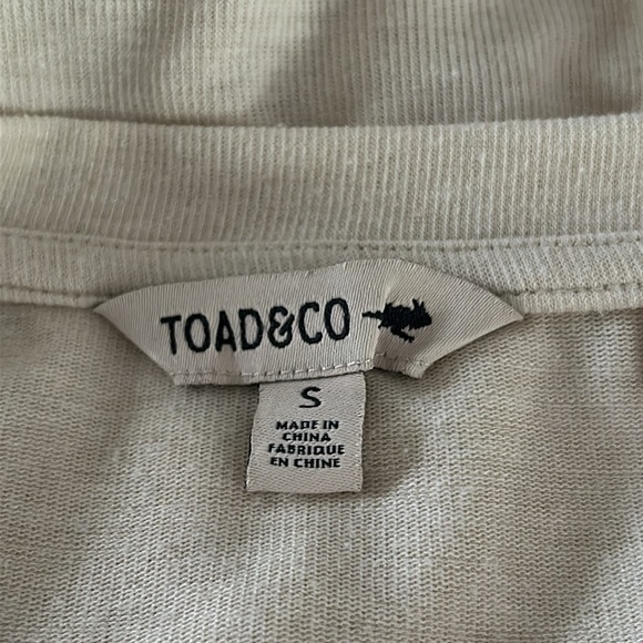 Toad & Co. Piru Tie Short-Sleeve Scoop Neck Hemp Blend Drop Shoulder Tee - Picture 7 of 9